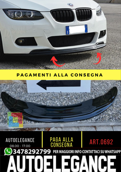 ⭐0692 ⭐SOTTO PARAURTI SPLITTER ADATTO PER BMW SERIE 3 E92 E93 M SPORT ABS⭐