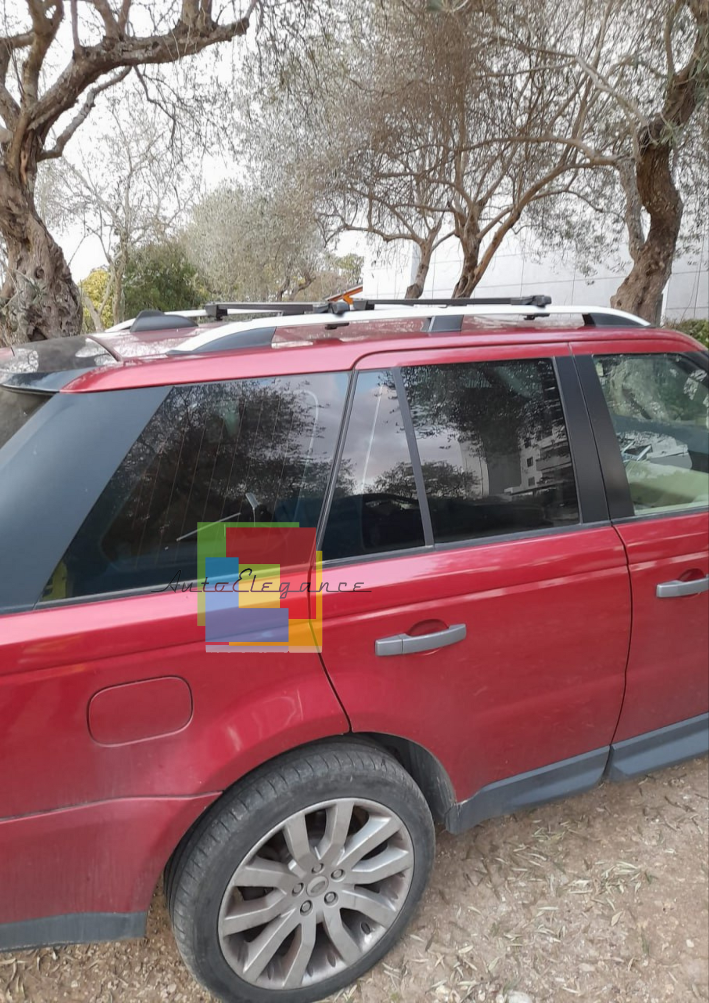 0214⭐MANCORRENTI RANGE ROVER SPORT 05-12 BARRE SUL TETTO PORTAPACCHI SATINATI⭐