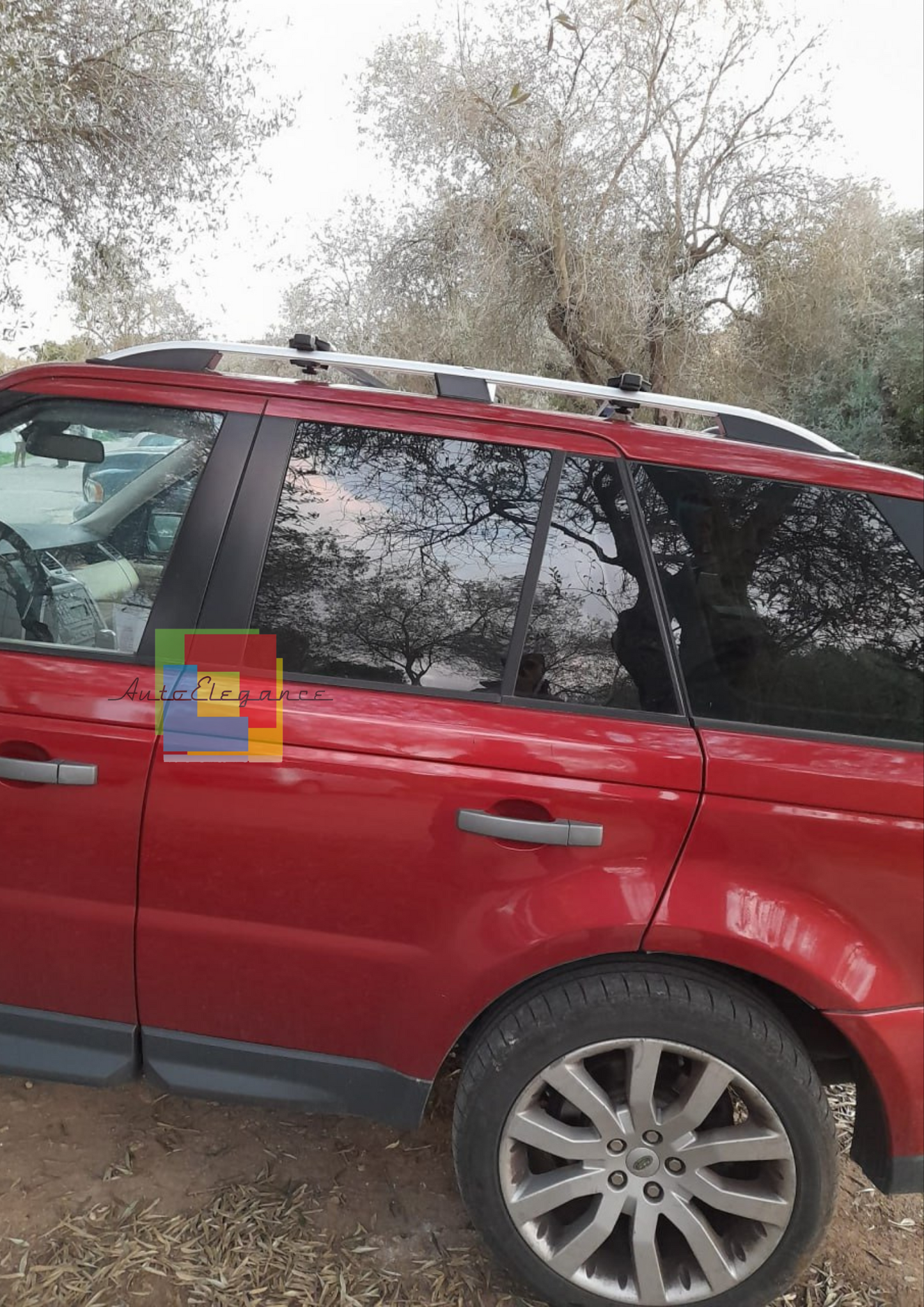 0214⭐MANCORRENTI RANGE ROVER SPORT 05-12 BARRE SUL TETTO PORTAPACCHI SATINATI⭐