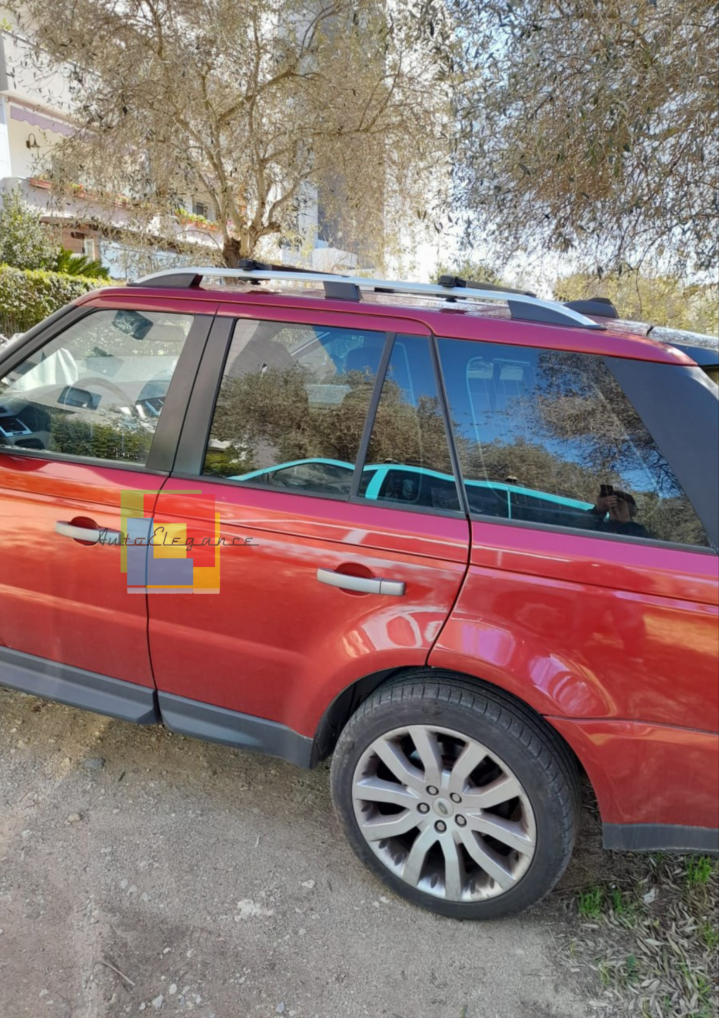 0214⭐MANCORRENTI RANGE ROVER SPORT 05-12 BARRE SUL TETTO PORTAPACCHI SATINATI⭐