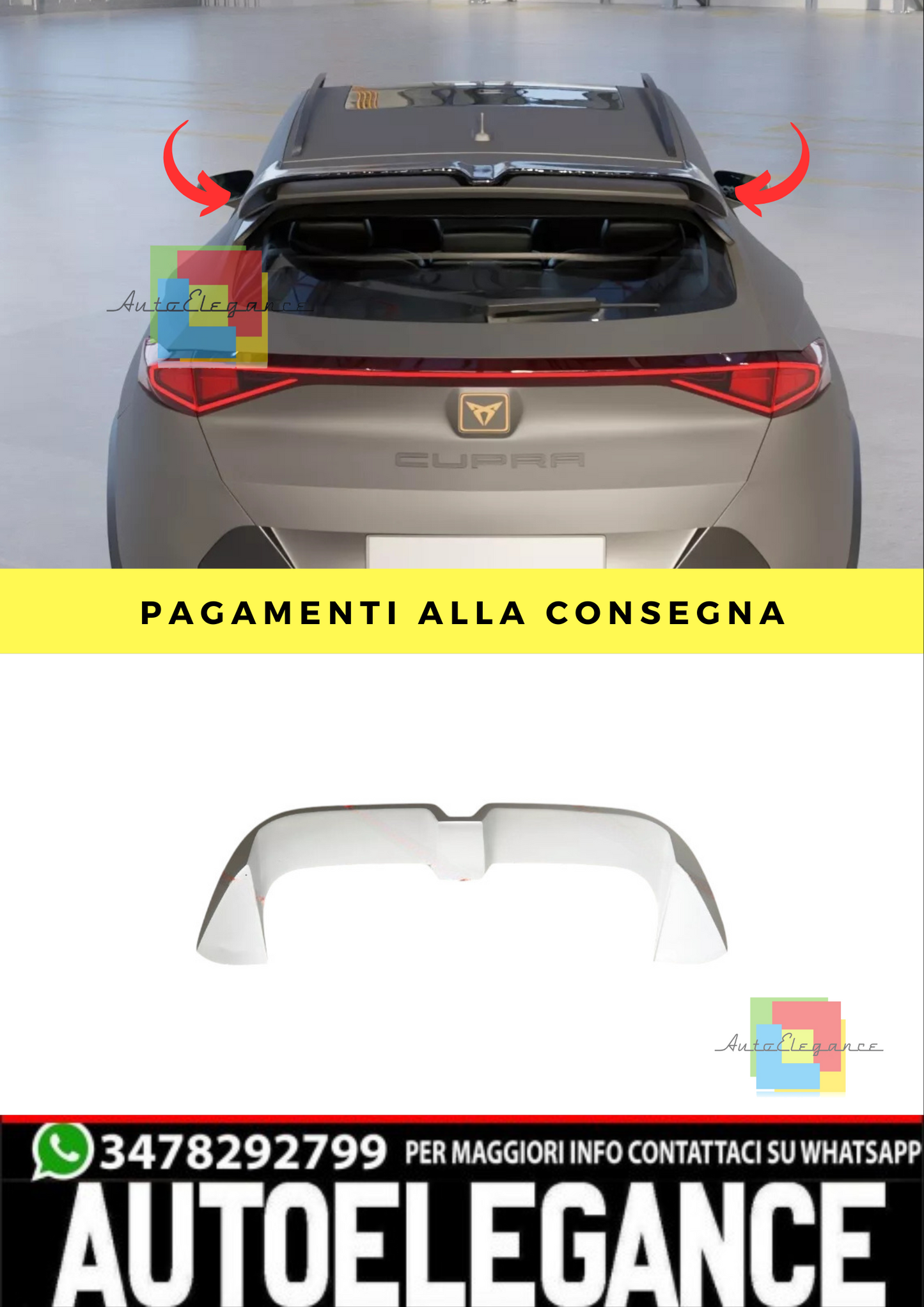 🔥Spoiler Alettone Posteriore Adatto Per Cupra Formentor 20 2021 22 2023 2024🔥
