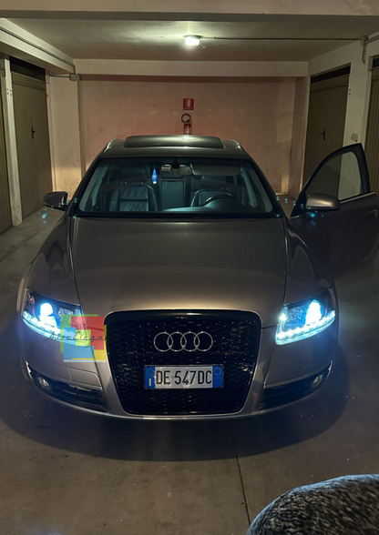 0578⭐GRIGLIA ANTERIORE NERA AUDI A6 4F 04-2011 AVANT BERLINA CALANDRA LOOK RS6⭐