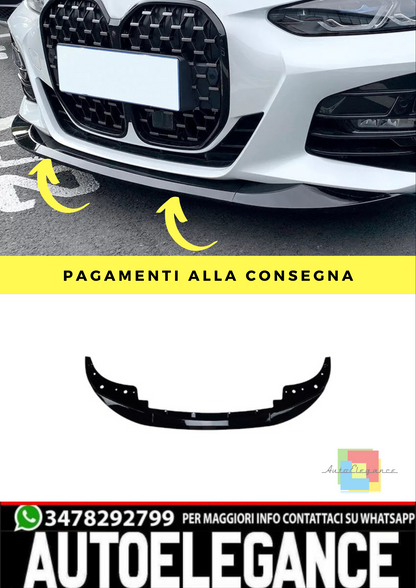 🔥SPLITTER ADATTO PER BMW Serie 4 G22 G23 con pacchetto M-Sport🔥