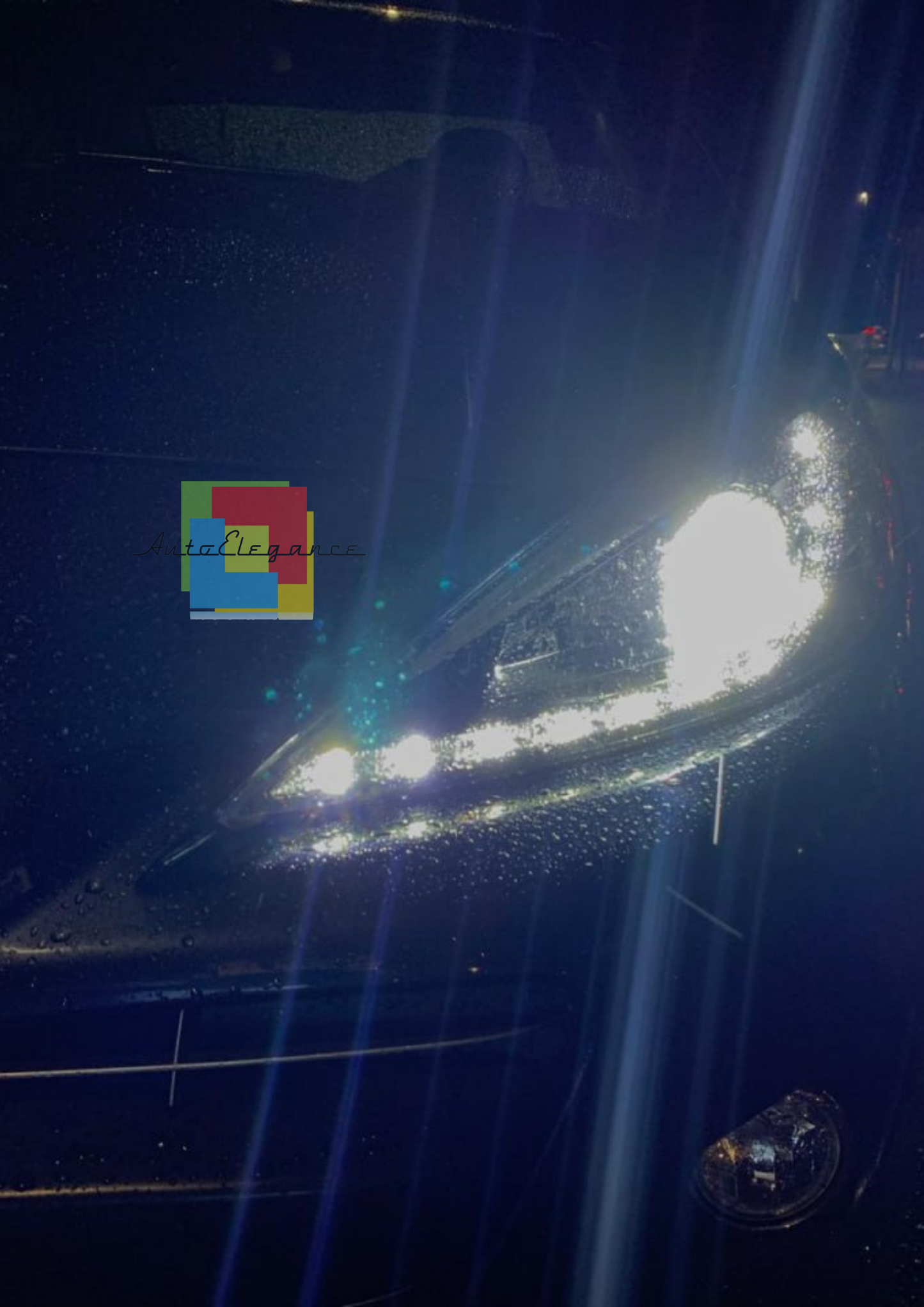 ⭐COPPIA FARI ANTERIORI ADATTO PER PEUGEOT 207 2006-2012 NERI DRL LED dayline⭐