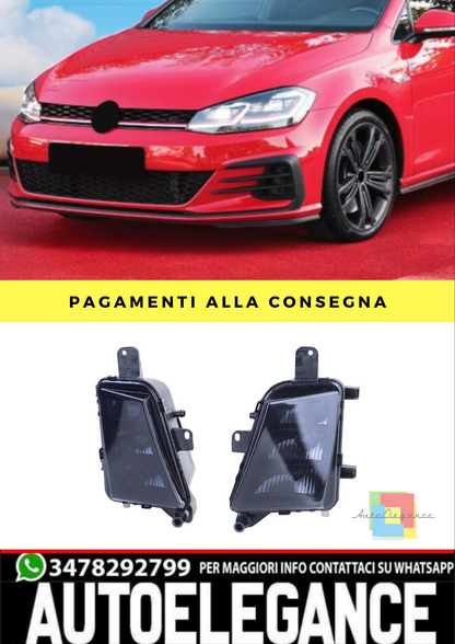 🔥Fari fendinebbiaa LED nero fumo coppia adatto per VW Golf 7 GTI 5G1 13-20🔥