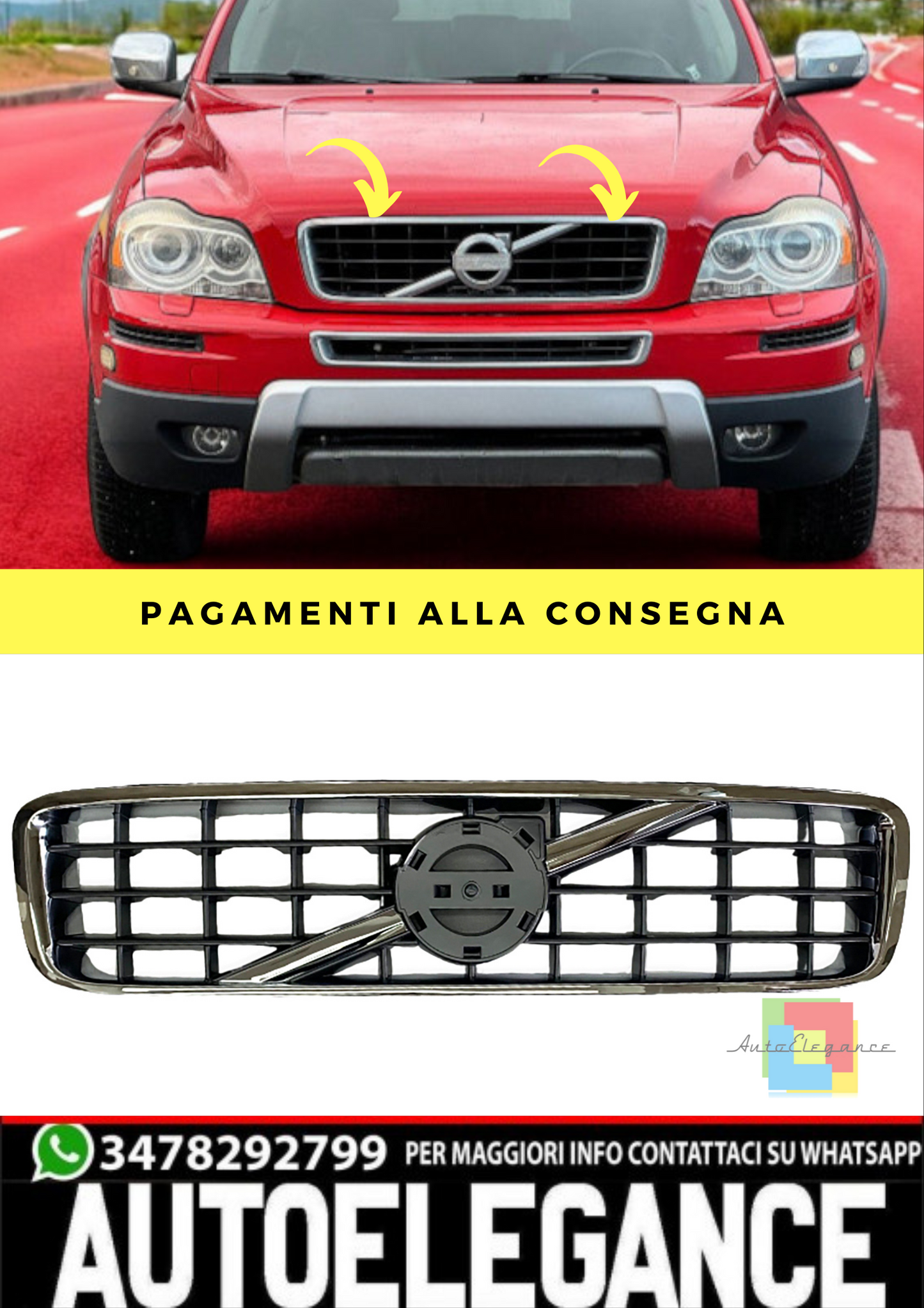 🔥Griglia adatta per Volvo XC90 I 2002-2014🔥