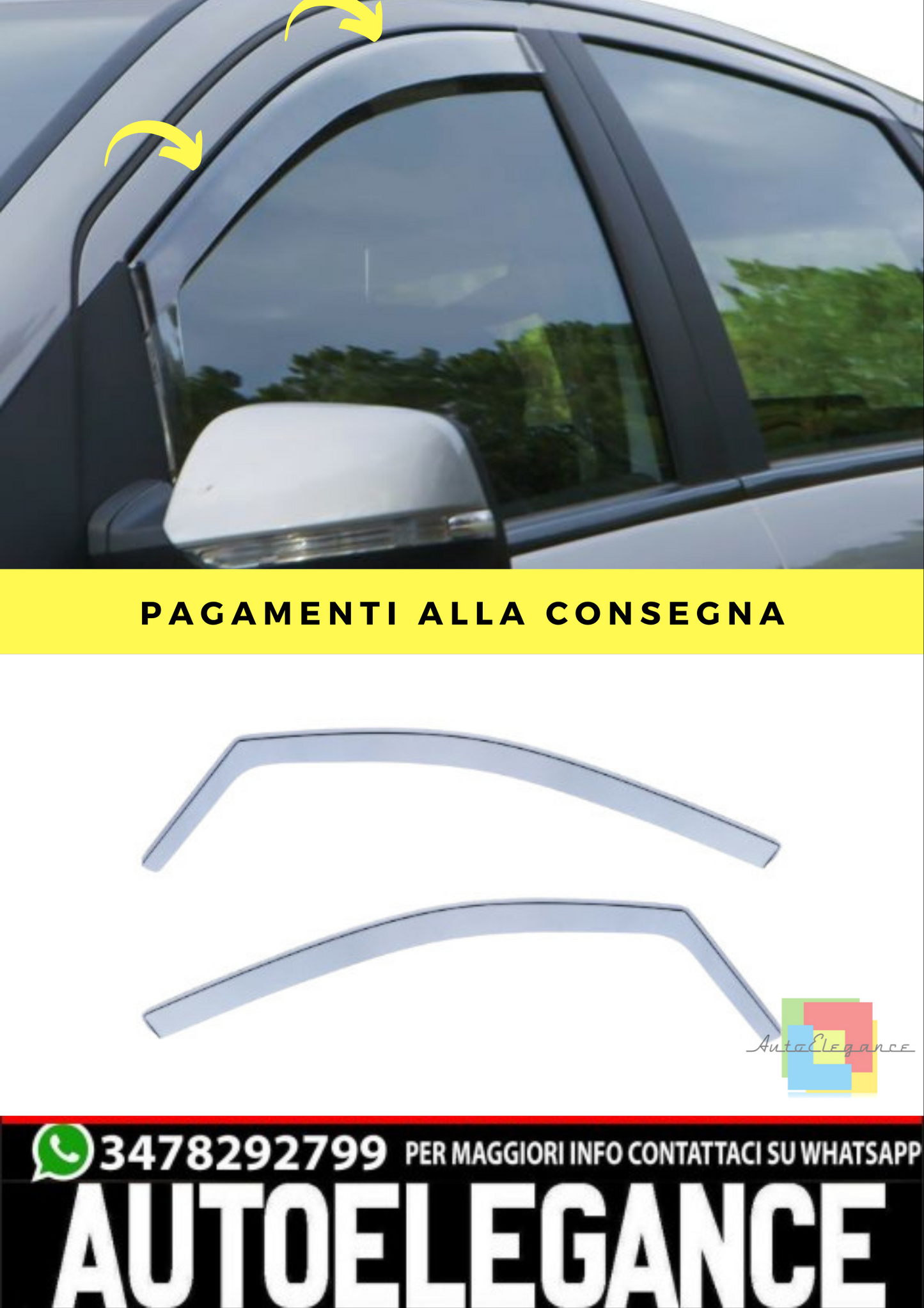 🔥Deflettore del vento Deflettore della pioggia Luce del parabrezza per VW Up!🔥