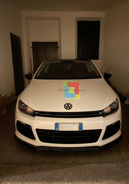 ⭐0155 SPLITTER ADATTO PER VW SCIROCCO 2008-2013 R R-LINE NERO LUCIDO⭐