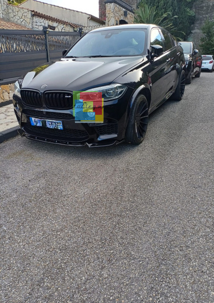 0209🔥SPLITTER ADATTO PER BMW X5 F15 MX5 X6 F16 MX6 2013-2018 NERO LUCIDO🔥