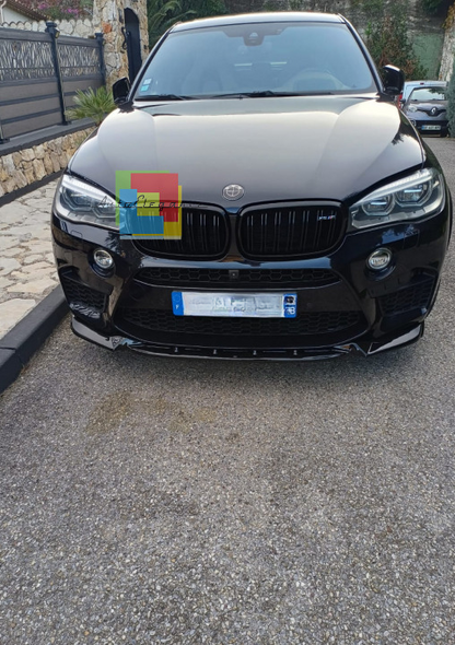 0209🔥SPLITTER ADATTO PER BMW X5 F15 MX5 X6 F16 MX6 2013-2018 NERO LUCIDO🔥