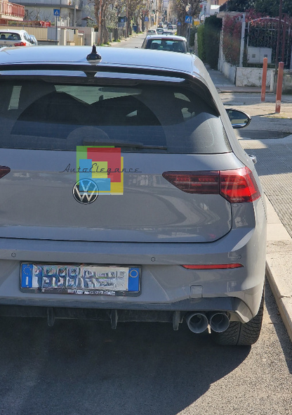 ⭐0673 VW GOLF 8 2019+ SPOILER TETTO POSTERIORE LOOK RLINE NERO LUCIDO ABS⭐