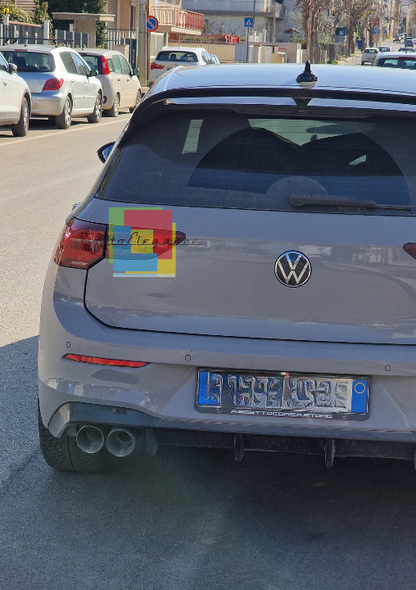⭐0673 VW GOLF 8 2019+ SPOILER TETTO POSTERIORE LOOK RLINE NERO LUCIDO ABS⭐