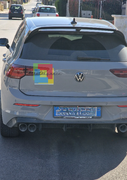 ⭐0673 VW GOLF 8 2019+ SPOILER TETTO POSTERIORE LOOK RLINE NERO LUCIDO ABS⭐