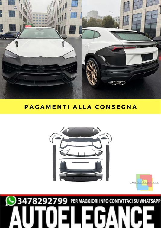 ⭐BODYKIT ADATTO PER Lamborghini Urus 18-22 Conversione a ornamenti in carbon⭐