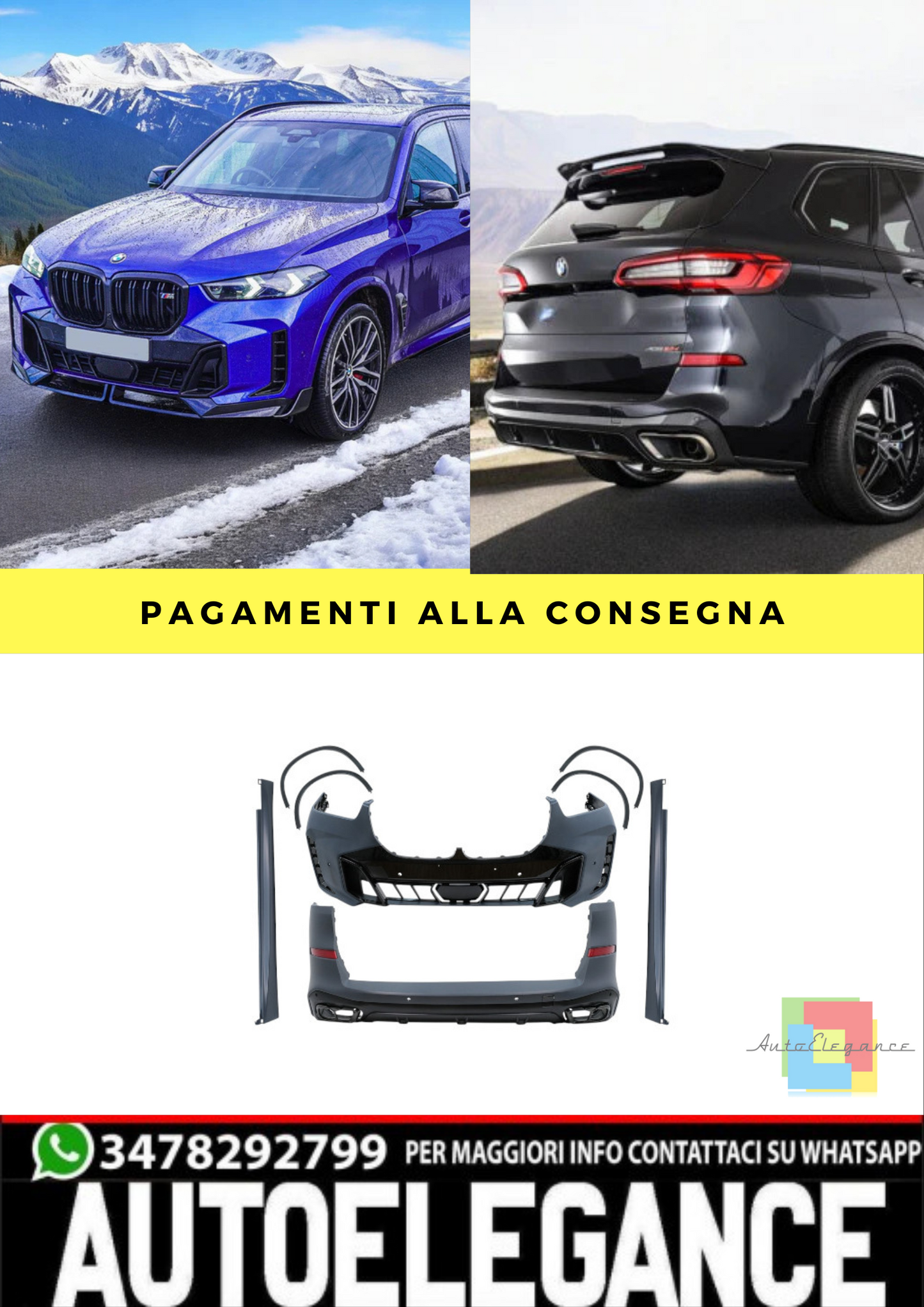 ⭐BODYKIT ADATTO PER BMW X5 G05 LCI (2023-up) M Tech Design⭐