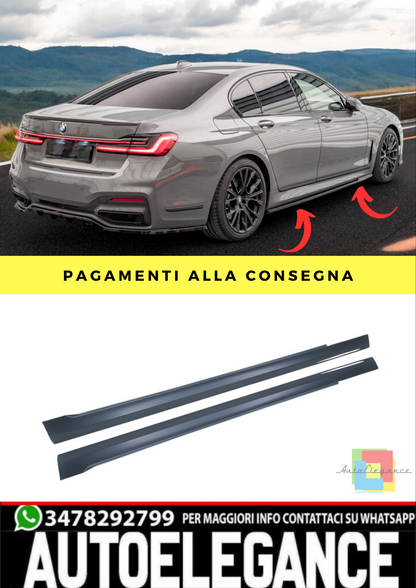 ❄️Minigonne laterali adatte per BMW Serie 7 G11 15-21 Berlina Sport Design❄️