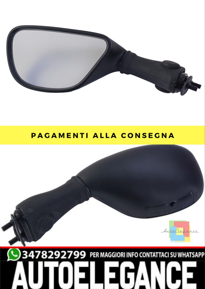 ❄️SLeft Rearview Mirror for Motorcycle Black for KawasakiZX6-9R Ninja from 98❄️