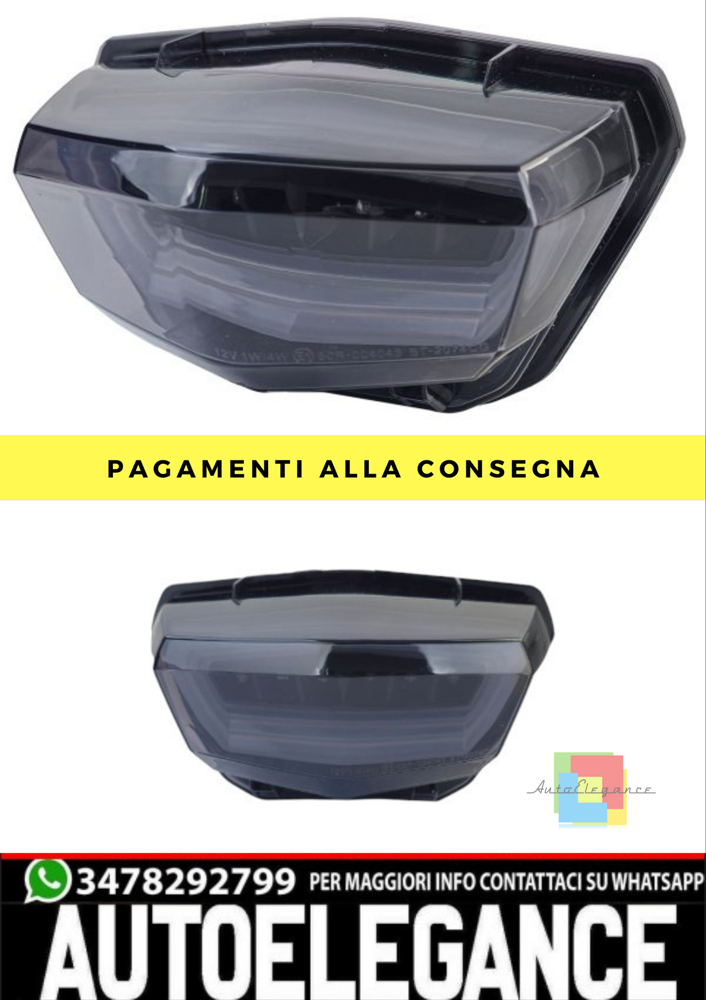 ❄️fari posteriore a LED per in vetro trasparente Fumo per Suzuki DL1000V-STROM❄️