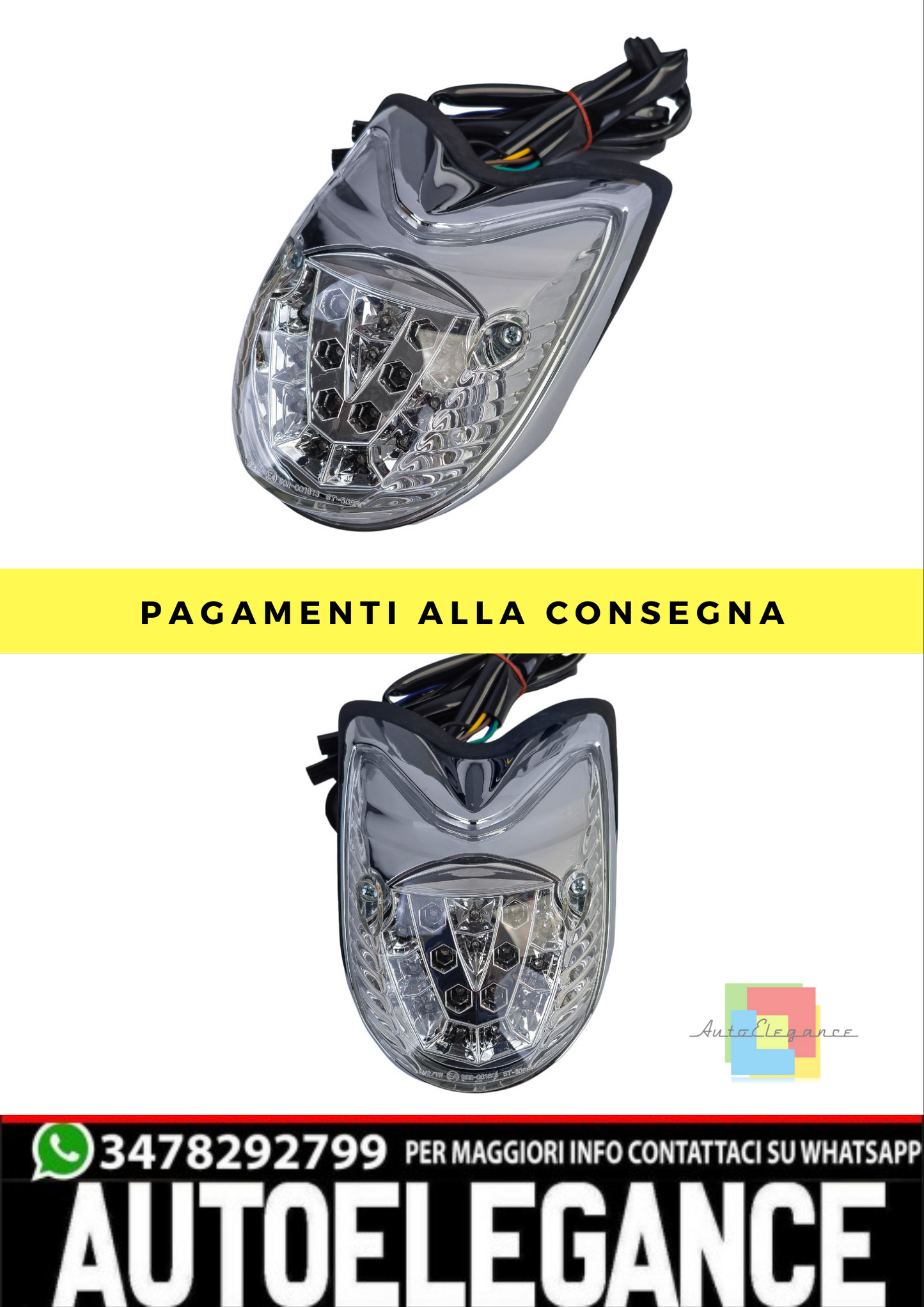 ❄️Indicatore a LED per moto Vetro trasparente per Yamaha XVS 950 Midnight Star❄️