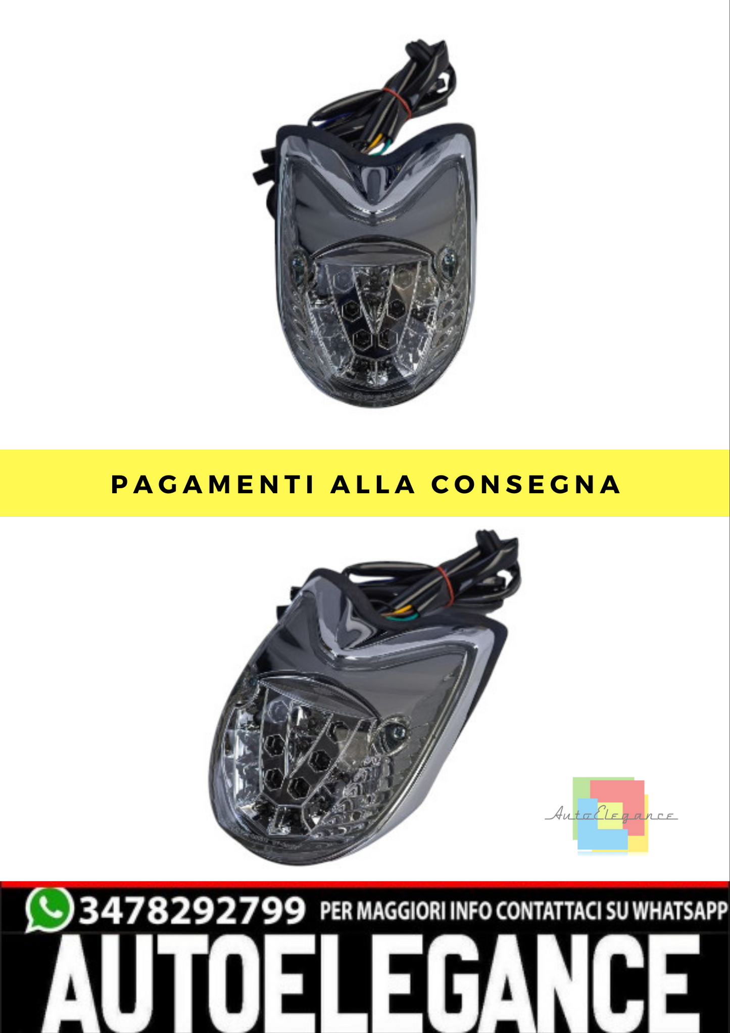 ❄️Indicatore di direzione a LED per moto fumé per Yamaha XVS 950 Midnight Star❄️
