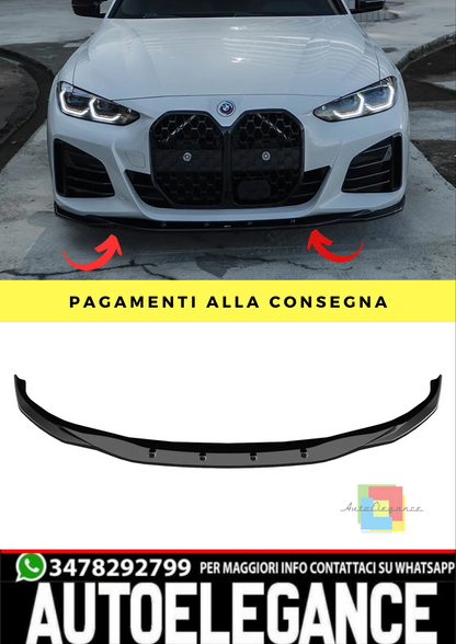 🔥SPLITTER ADATTO PER  BMW 4 Series G26 Grand Coupe 21+ M-Pack 🔥