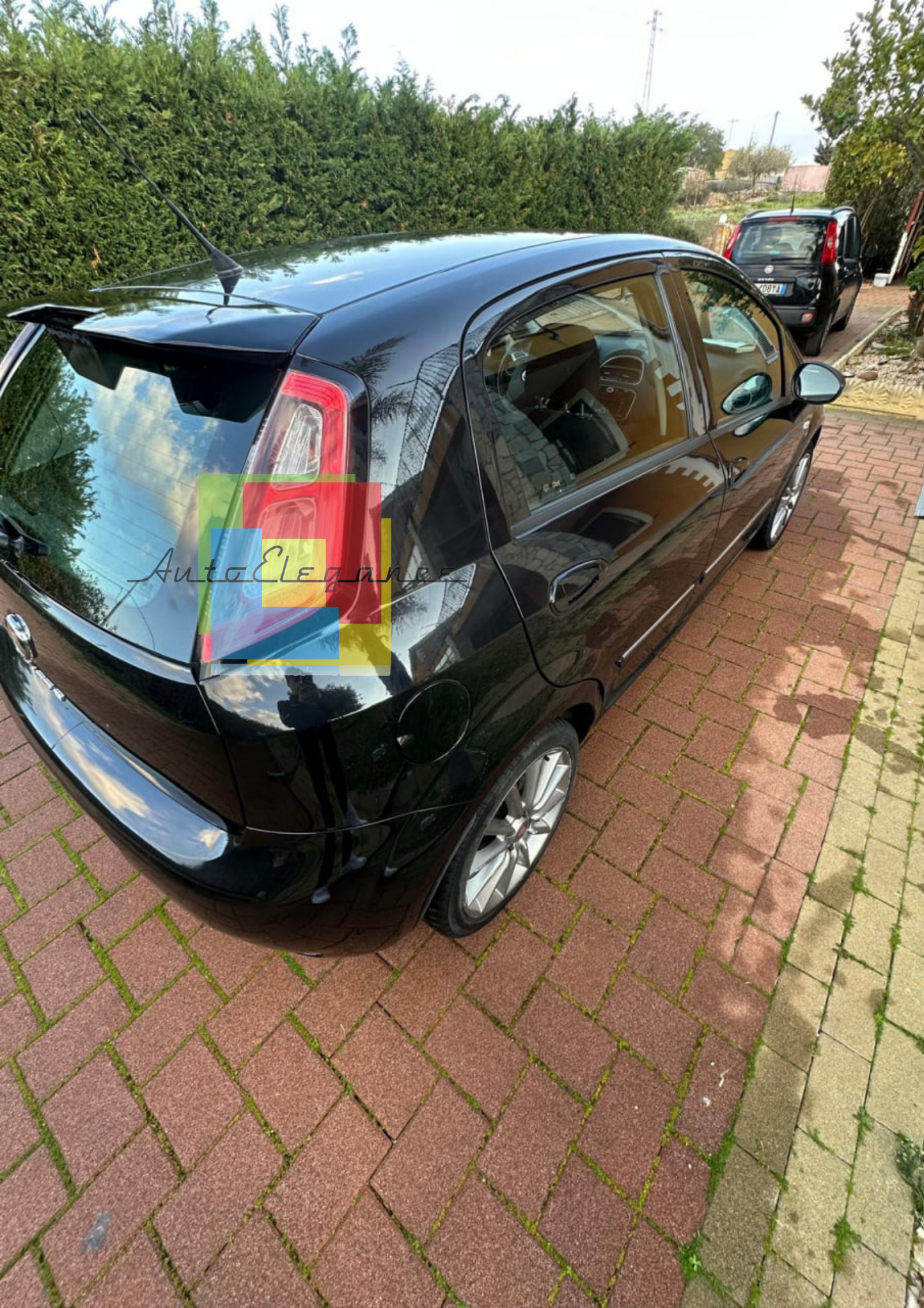 0268🔥ALETTONE SPORTIVO ADATTO FIAT PUNTO EVO GRANDE PUNTO SPOILER TETTO NERO🔥