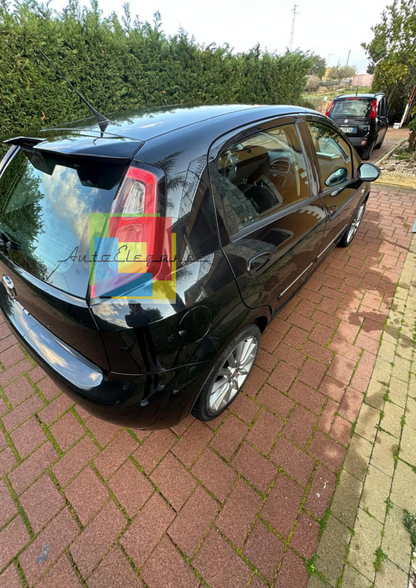 0268🔥ALETTONE SPORTIVO ADATTO FIAT PUNTO EVO GRANDE PUNTO SPOILER TETTO NERO🔥