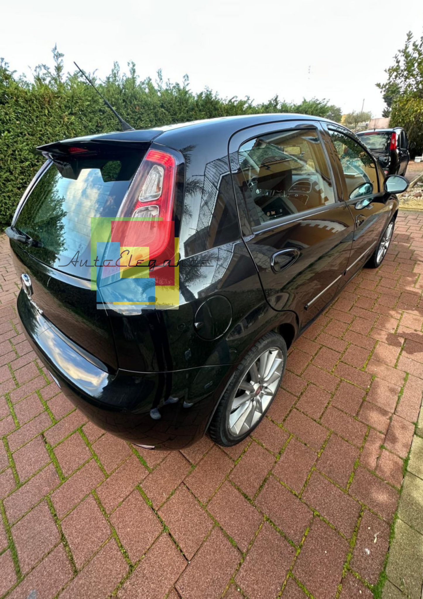 0268🔥ALETTONE SPORTIVO ADATTO FIAT PUNTO EVO GRANDE PUNTO SPOILER TETTO NERO🔥