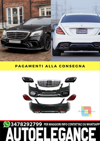 ⭐BODYKIT ADATTO PER Mercedes Classe S W222 Facelift (2013-06.2017) S63 Design⭐