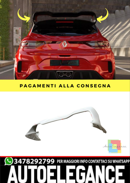 🔥SPOILER ALETTONE POSTERIORE RS CUP STILE PER MEGANE 4 RS SOLO PER MEGANE 4RS🔥