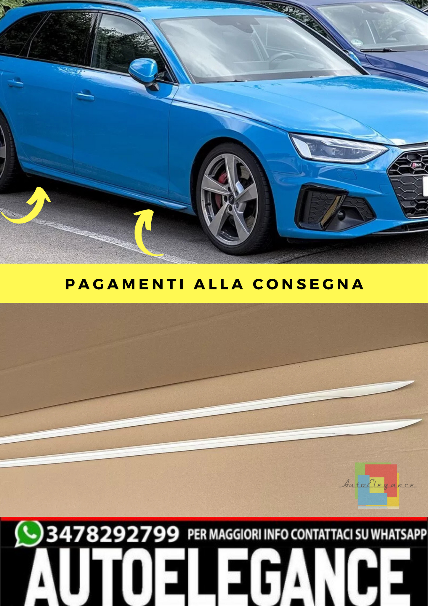 🔥MINNIGONE ADATTO PER AUDI A4 B9 S4/RS4/S-LINE (2015-2024)🔥