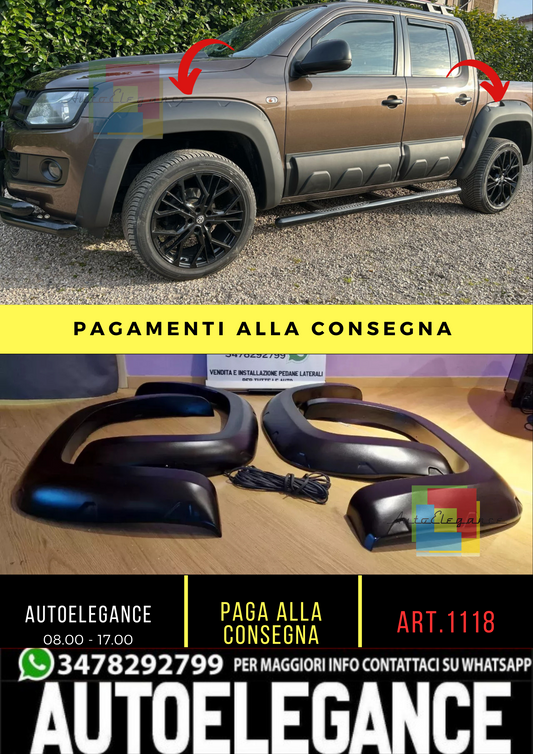1118🔥PARAFANGHI ALLARGATI ADATTI PER VW AMAROK 2016-2022 LOOK SPORTIVO🔥