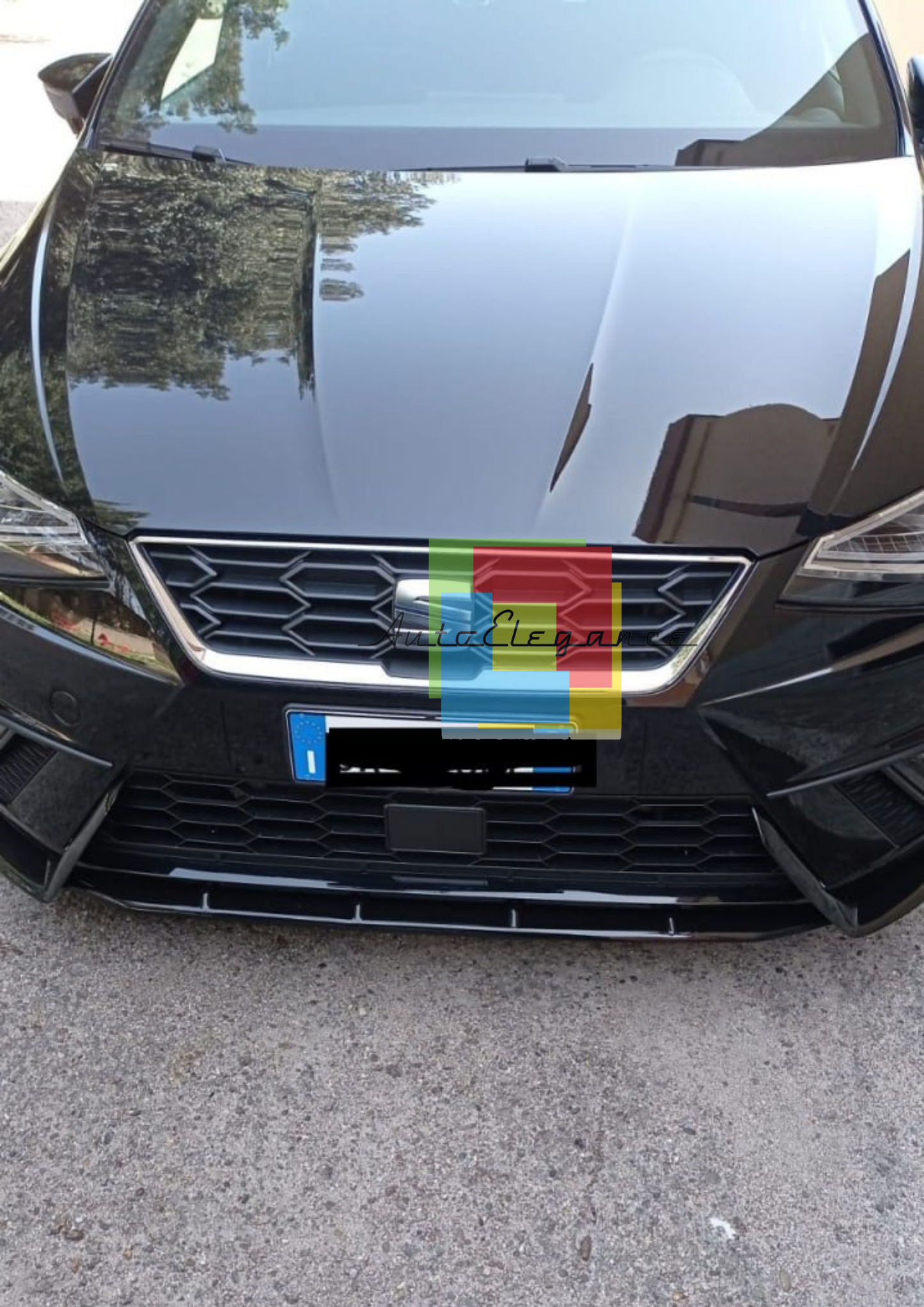 🔥0031 SPLITTER ADATTO PER SEAT 6J IBIZA 5 6J FR 2017+ NERO LUCIDO (3 PEZZI)🔥