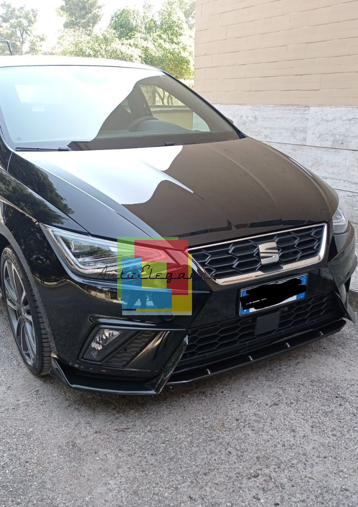 🔥0031 SPLITTER ADATTO PER SEAT 6J IBIZA 5 6J FR 2017+ NERO LUCIDO (3 PEZZI)🔥