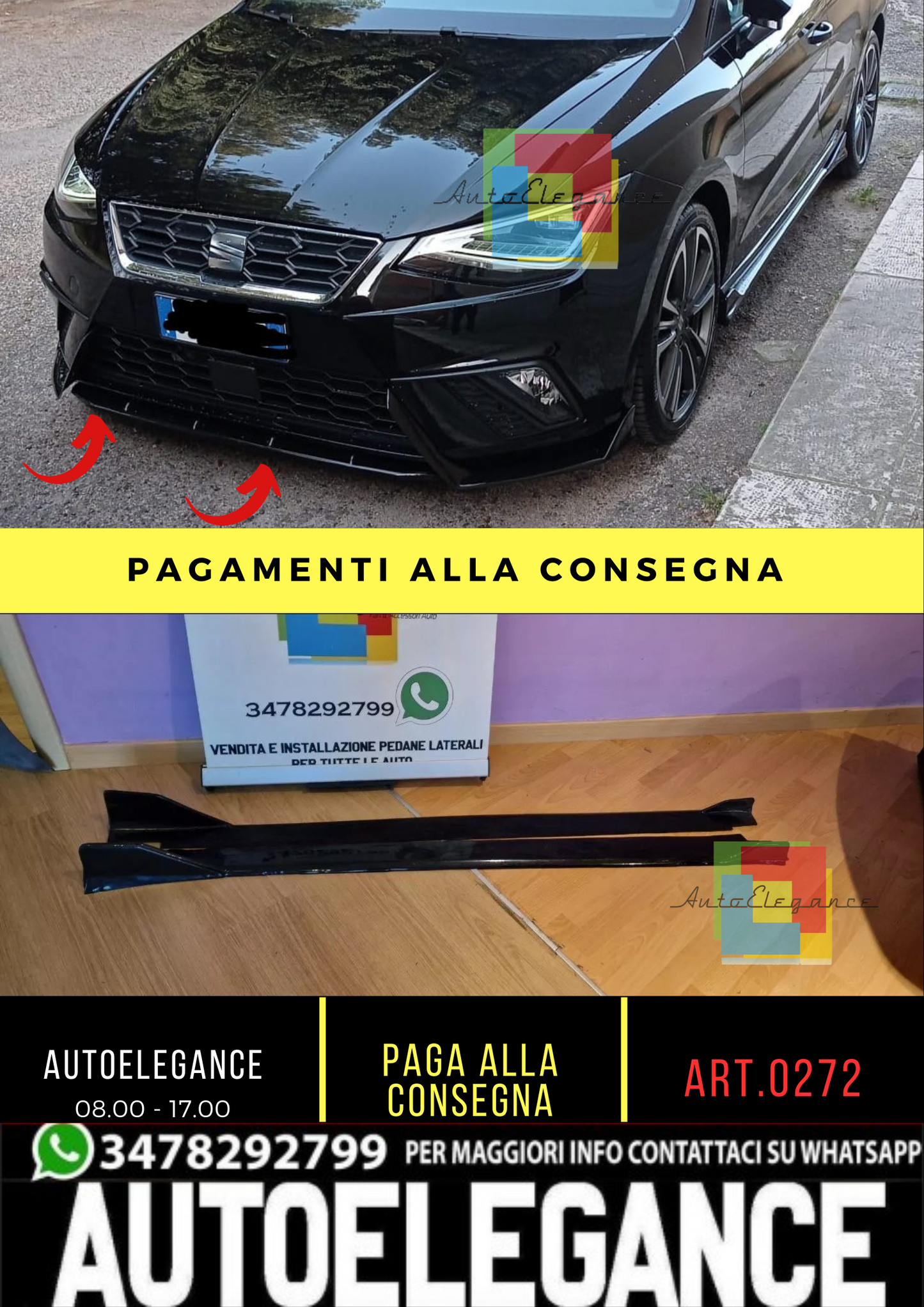 🔥0272 SOTTO MINIGONNE IBIZA 6J IBIZA 6F IBIZA KJ 2008-21 NERO LUCIDO (183CM)🔥