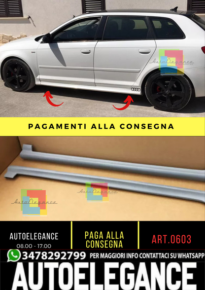 🔥0603 MINIGONNE laterali ADATTO PER 3 8P 5D 2005-2012 LOOK S-LINE S3🔥