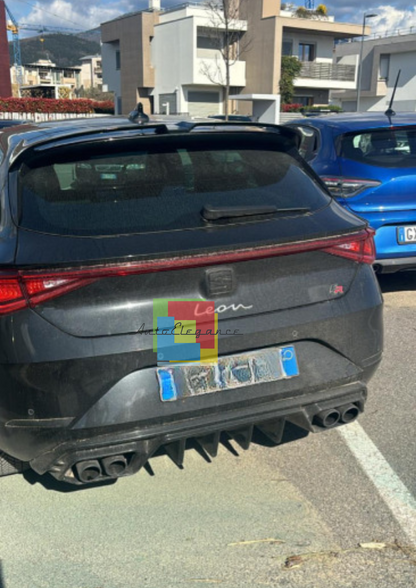 🔥2020🔥DIFFUSORE ADATTO PER CUPRA LEON 2020+ NERO LUCIDO🔥🔥