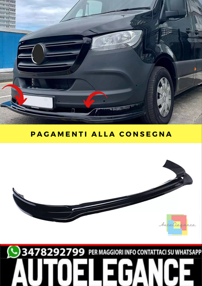 💥SPLITTER NERO ADATTO PER Mercedes Sprinter W907 910 907💥