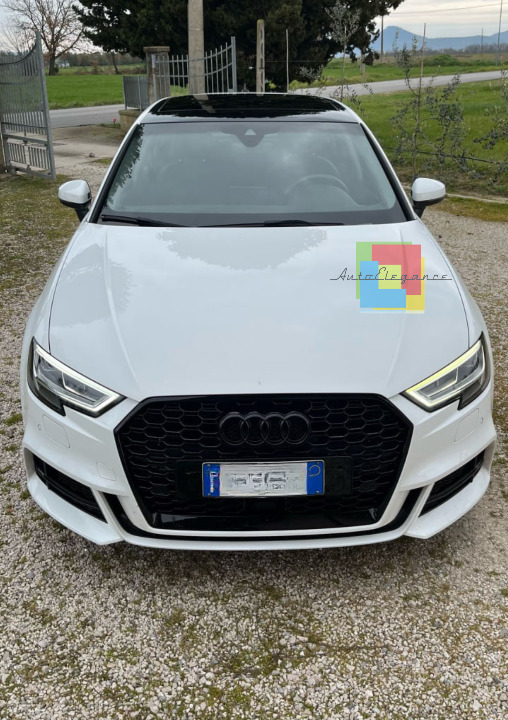 🔥0457 GRIGLIA PER AUDI A3 8V 2017-2020 NIDO D'APE BLACK RS3 FORO ACC RADAR🔥