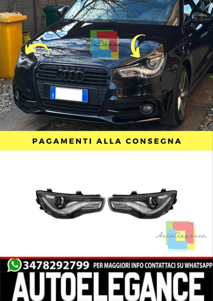 🔥COPPIA FARI ANTERIORI ADATTE PER AUDI A1 2010-2015🔥