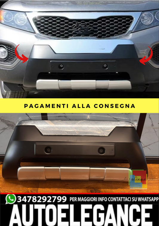⭐KIA SORENTO II 2009-2015 SOTTO PARAURTI ANTERIORE SPORTIVO ABS LOOK OFF-ROAD⭐