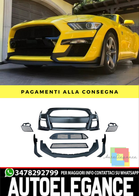 🔥PARAURTI ANTERIORE  ADATTO PER Ford Mustang 15-17 GT EcoBoost V6 GT500🔥