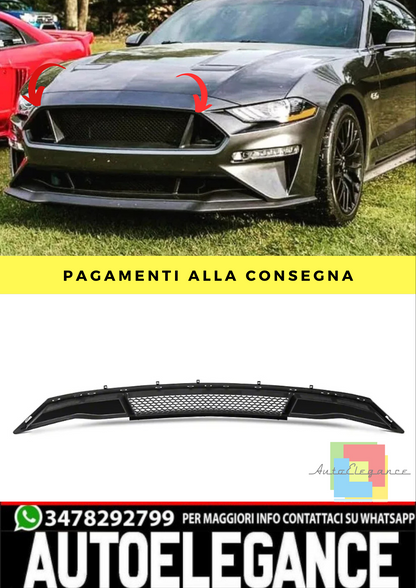 🔥GRIGLIA INFERIORE raffreddamento nero ADATTO PER Mustang 18-20 GT EcoBoost🔥