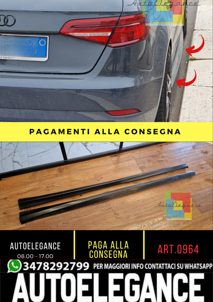 🔥0964 MINIGONNE ADATTO PER AUDI A3 8V 2012-2020 LOOK S3 ABS SPECIFICHE🔥