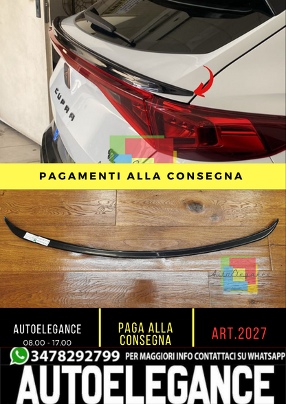 🔥2027 SPOILER ADATTO PER CUPRA FORMENTOR 2020+ NERO LUCIDO (BAGAGLIAIO)🔥