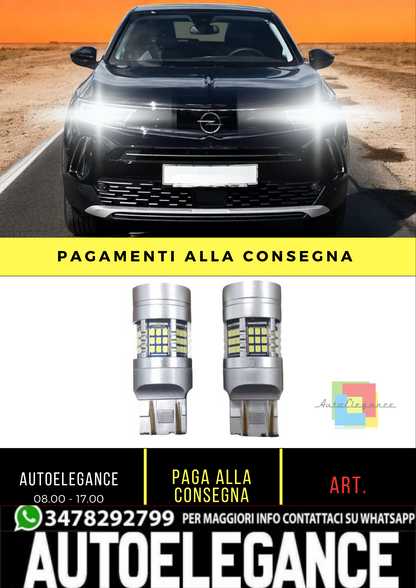 ✨KIT T20 LED POSIZIONE DIURNA BILUCE LED CAN BUS ADATTO PER OPEL MOKKA✨