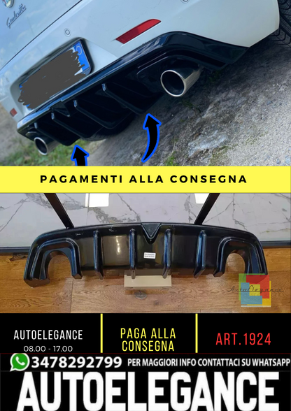 🔥1924⭐DIFFUSORE ADATTO PER ALFA ROMEO GIULIETTA LOOK TUNING NERO LUCIDO🔥⭐