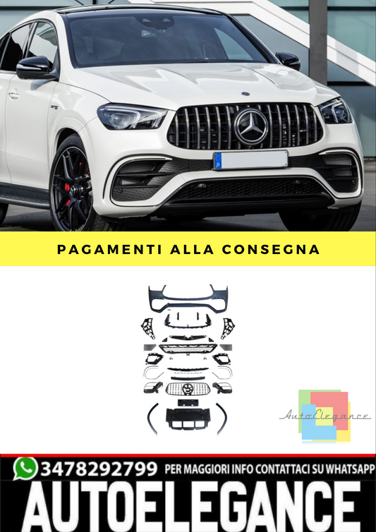 🔥paraurti anteriore Adatto Per GLE 63 AMG Look for GLE W167 SUV C167 Coupe 19🔥