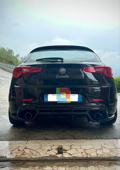 ⭐ 0405 🔥 DIFFUSORE POSTERIORE ADATTO PER ALFA ROMEO GIULIETTA NERO LUCIDO🔥⭐