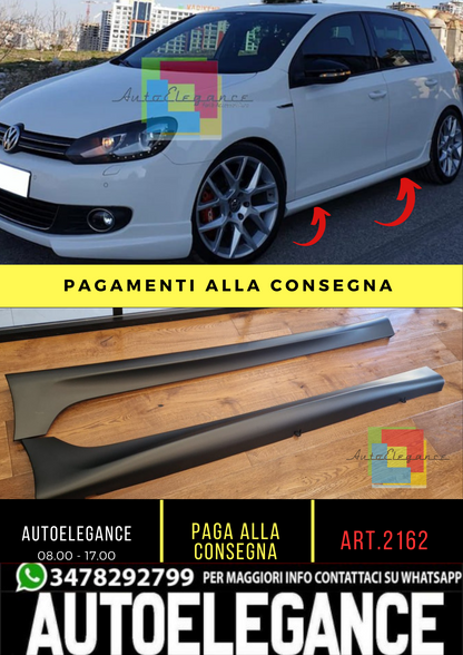 🔥2162 MINIGONNE ADATTO PER VW GOLF 6 3/5 PORTE GREZZE (185CM) ABS TOP🔥